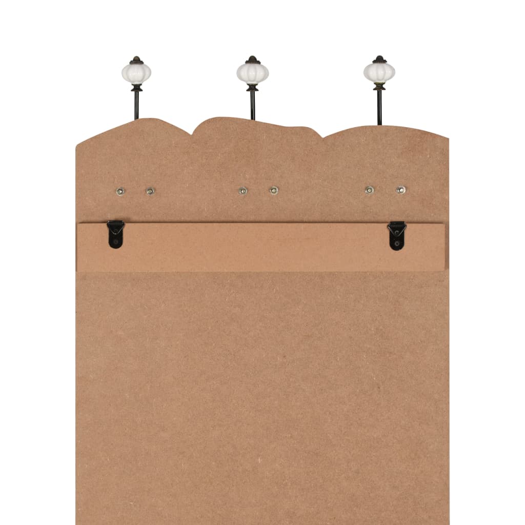 Zidna vješalica za kapute sa 6 kuka 120 x 40 cm