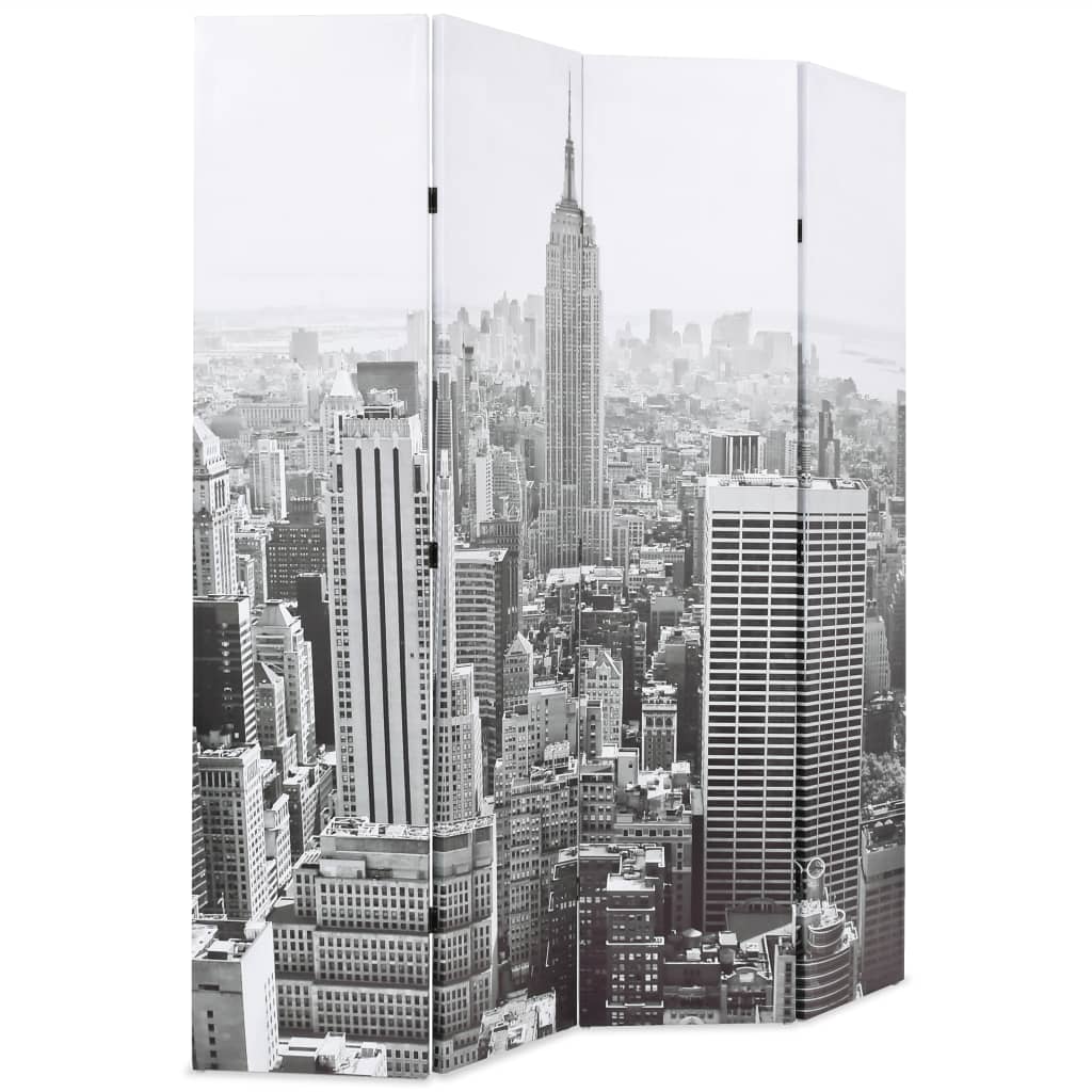 Sklopiva sobna pregrada sa slikom New Yorka danju 160 x 170 cm