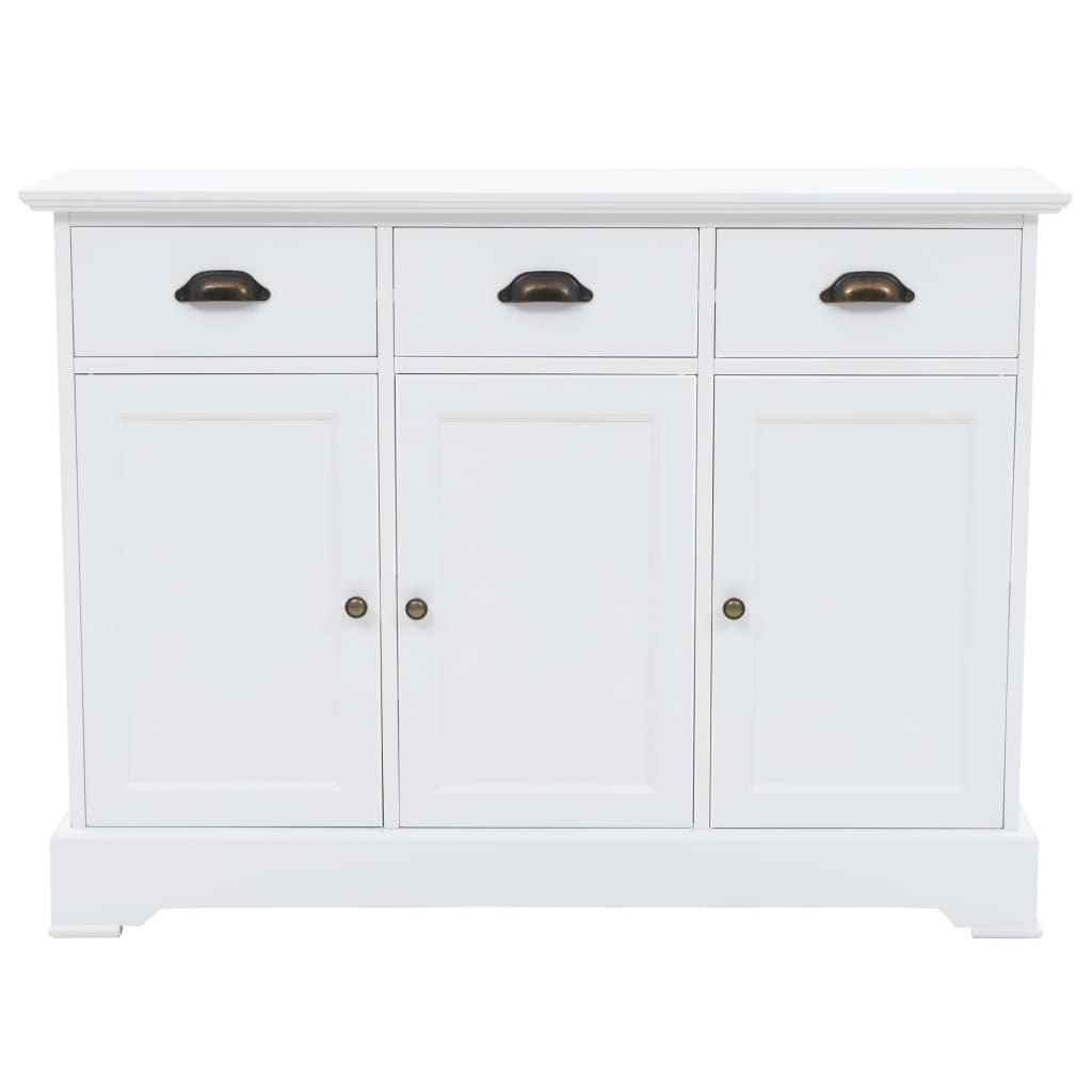 Komoda s 3 vratima MDF i borovina 105 x 35 x 77,5 cm