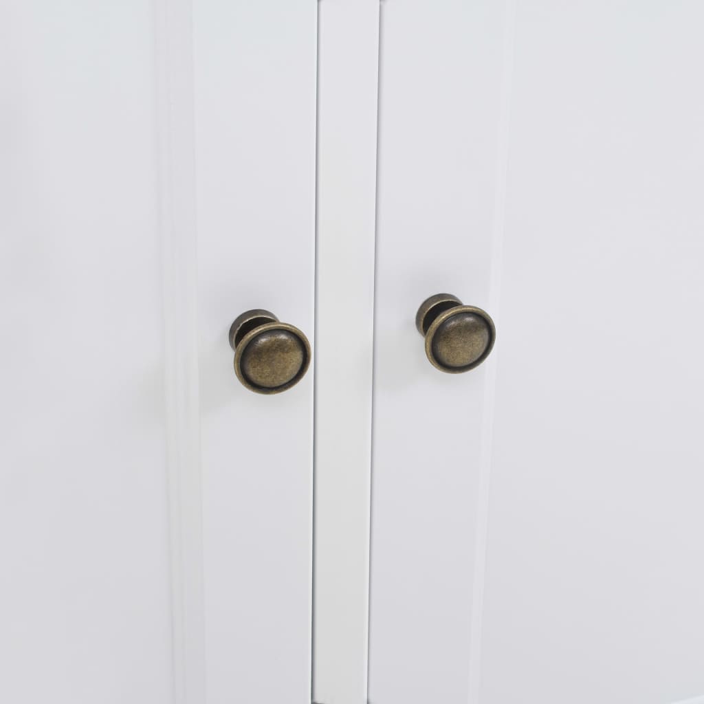 Komoda s 3 vratima MDF i borovina 105 x 35 x 77,5 cm