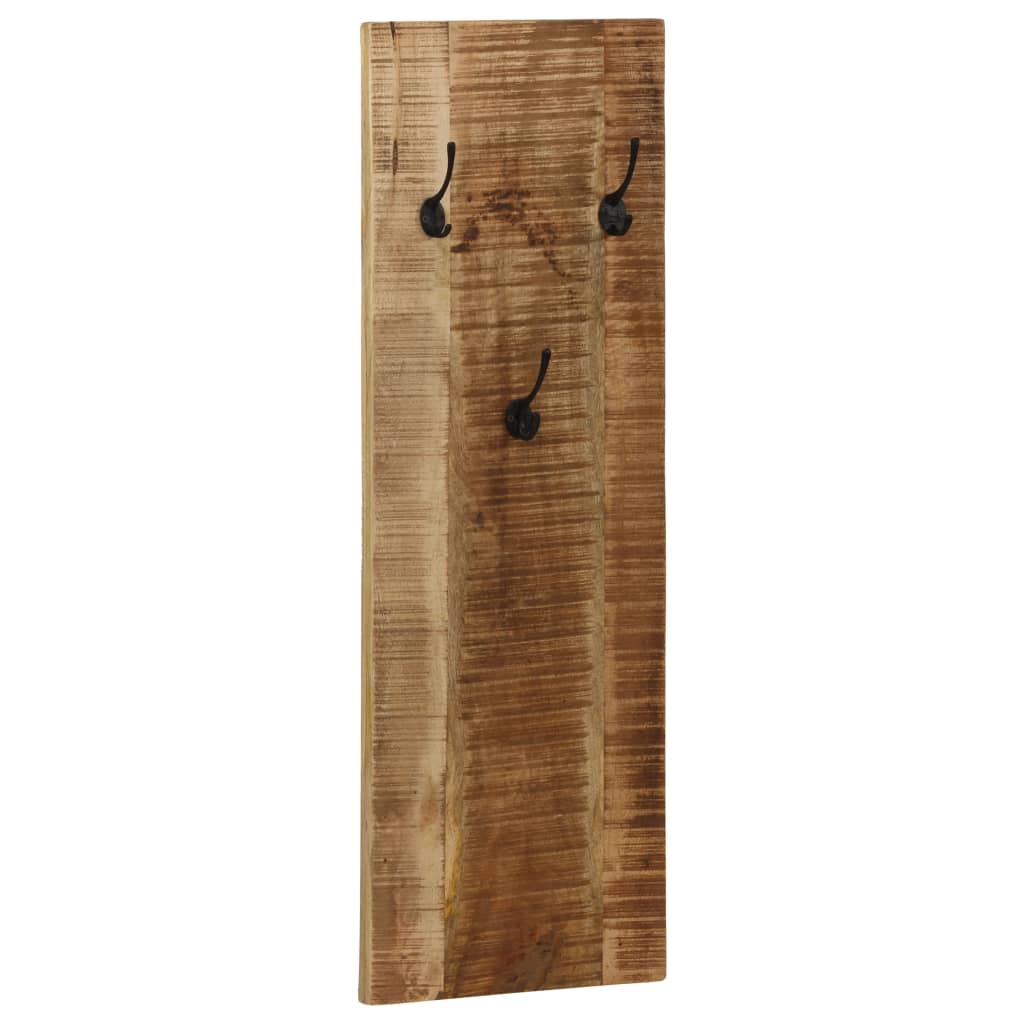 Zidne vješalice za kapute od masivnog drva manga 2 kom 36 x 110 x 3 cm
