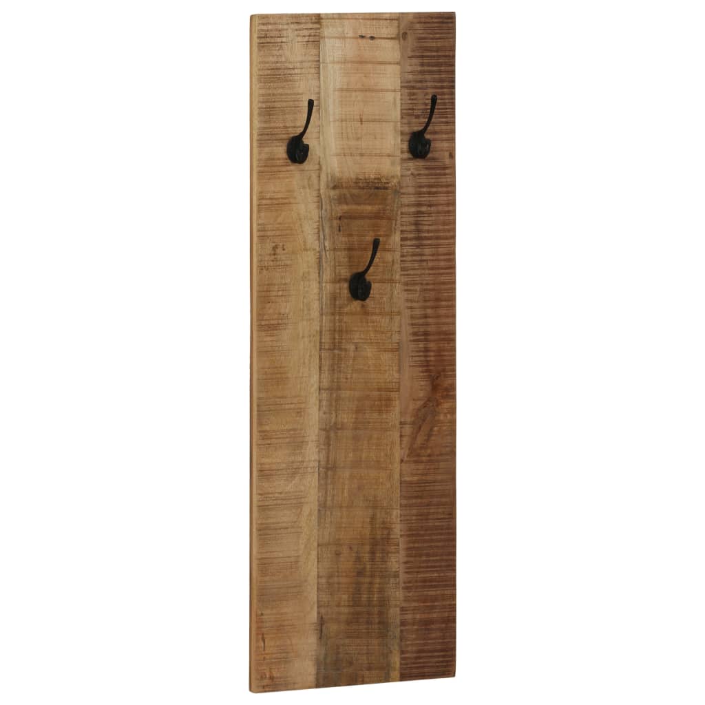 Zidne vješalice za kapute od masivnog drva manga 2 kom 36 x 110 x 3 cm