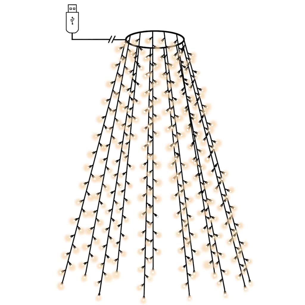 Mrežasta rasvjeta za božićno drvce s 210 LED žarulja 210 cm