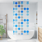 Roleta za tuš 100 x 240 cm s uzorkom krugova
