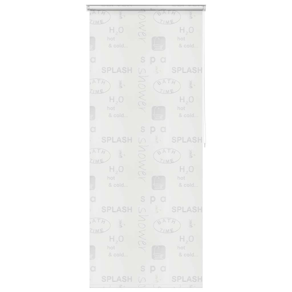 Roleta za tuš 120 x 240 cm s natpisom Splash