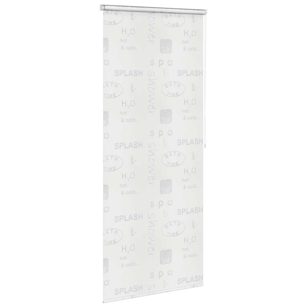 Roleta za tuš 120 x 240 cm s natpisom Splash