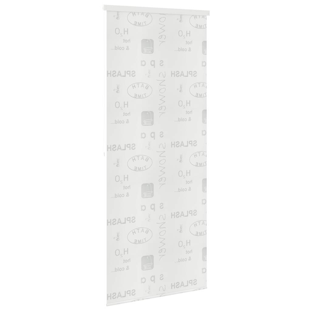 Roleta za tuš 120 x 240 cm s natpisom Splash