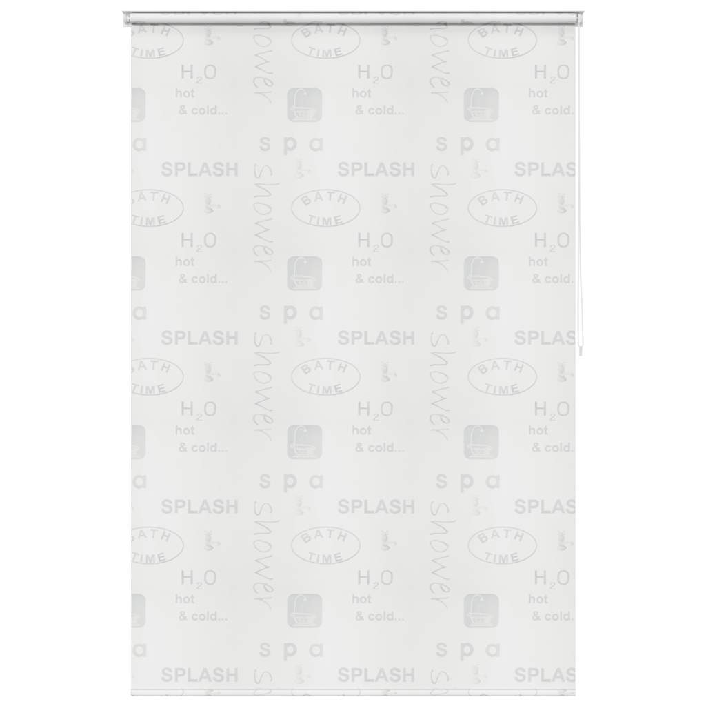 Roleta za tuš 140 x 240 cm s natpisom Splash