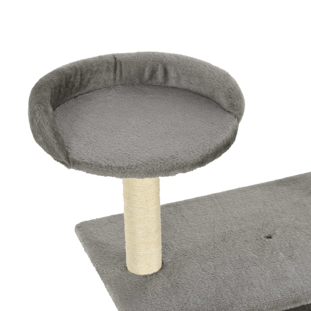 Penjalica za mačke sa stupovima za grebanje 95 cm siva