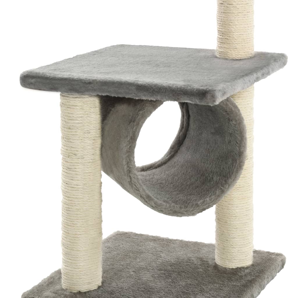 Penjalica za mačke sa stupovima za grebanje od sisala 65 cm siva