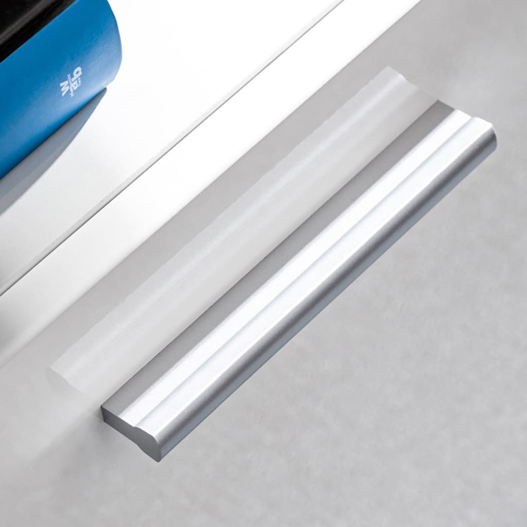 5-dijelni set zidnih TV elemenata LED bijeli visokog sjaja