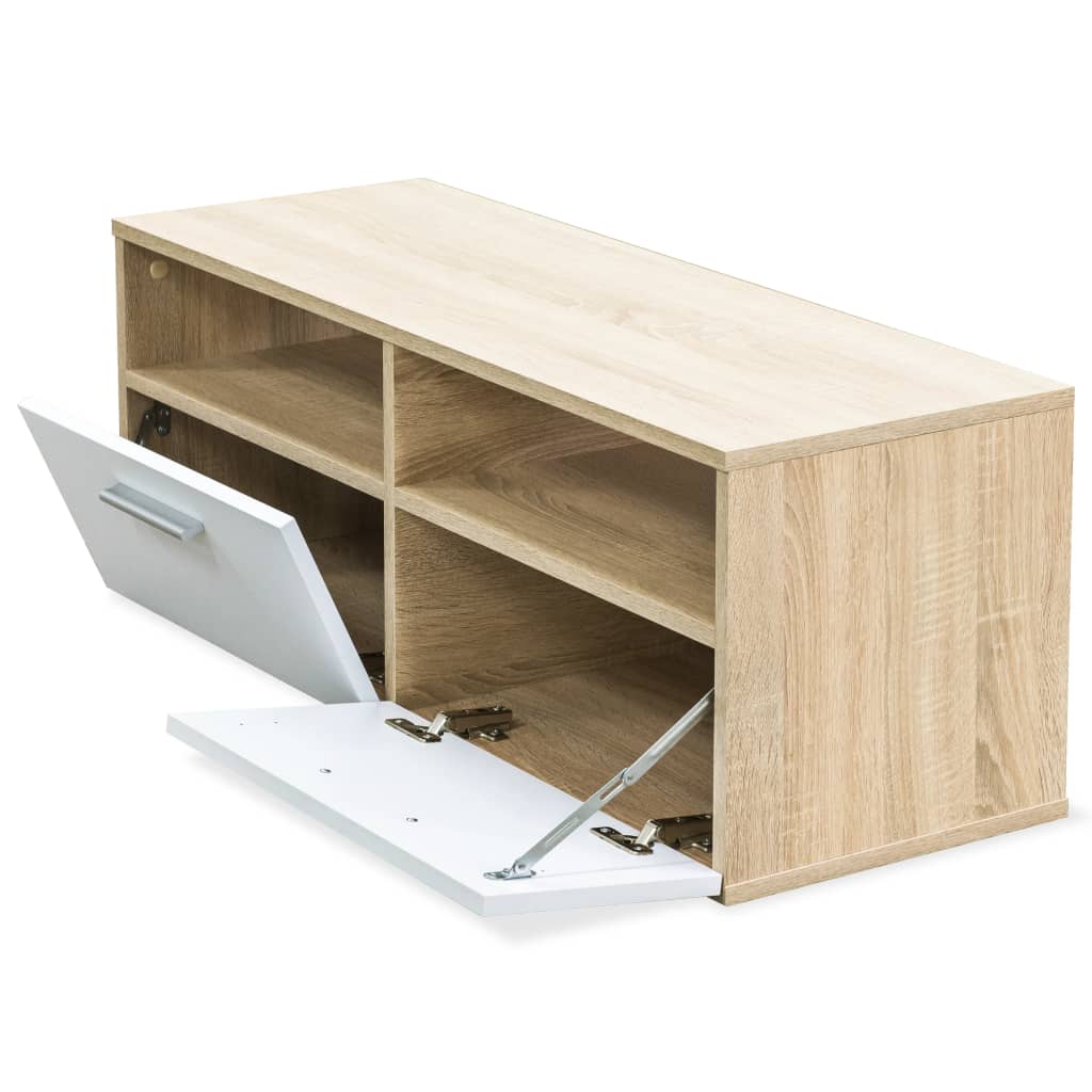 TV ormarići 2 kom konstruirano drvo 95x35x36 cm bijeli i hrast