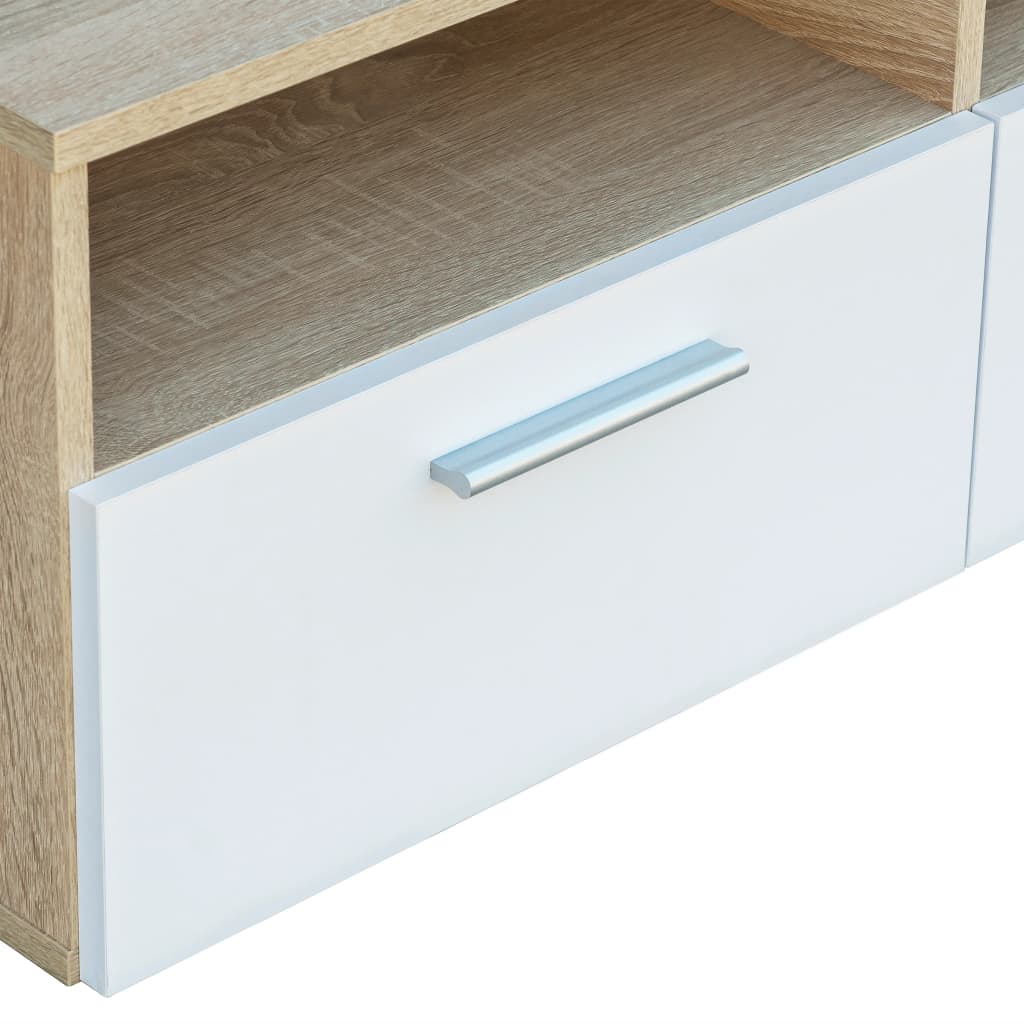 TV ormarići 2 kom konstruirano drvo 95x35x36 cm bijeli i hrast
