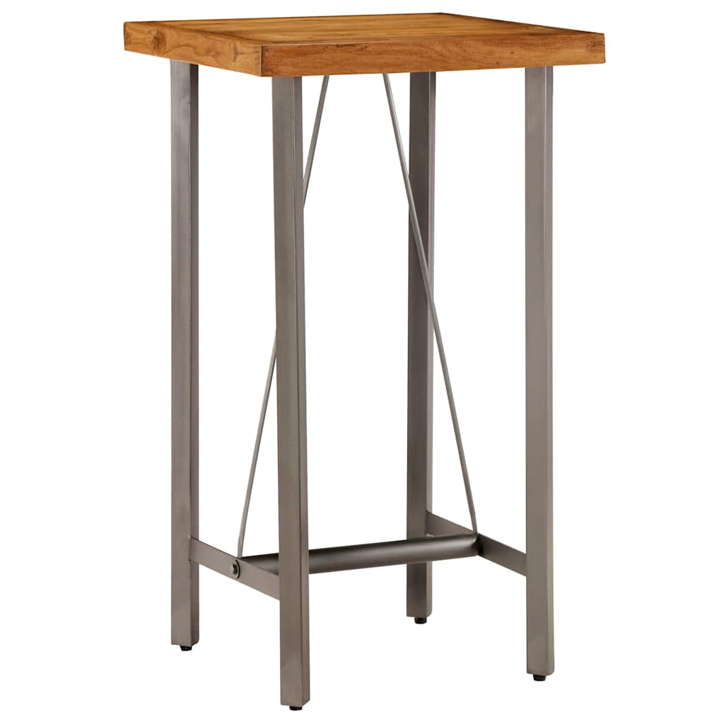 Barski stol od masivne obnovljene tikovine 60 x 60 x 107 cm