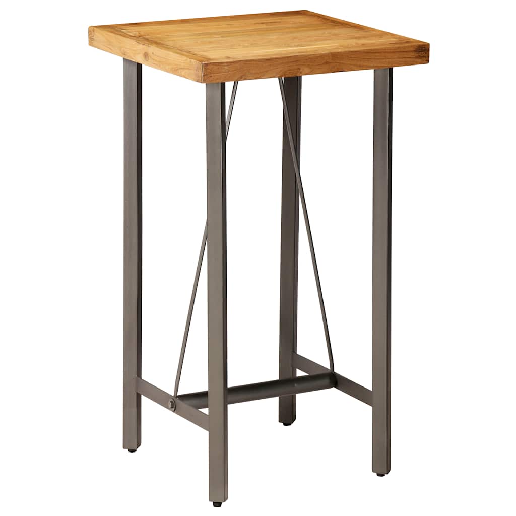 Barski stol od masivne obnovljene tikovine 60 x 60 x 107 cm