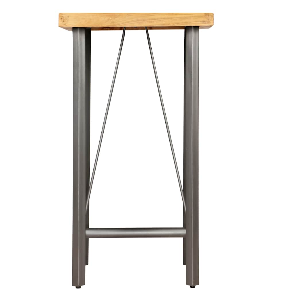 Barski stol od masivne obnovljene tikovine 60 x 60 x 107 cm