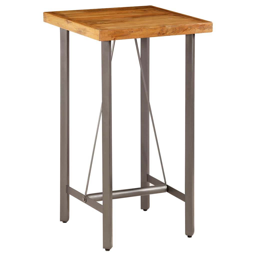 Barski stol od masivne obnovljene tikovine 60 x 60 x 107 cm