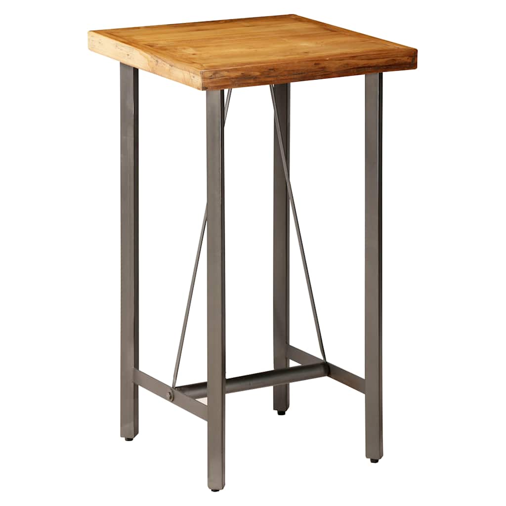 Barski stol od masivne obnovljene tikovine 60 x 60 x 107 cm
