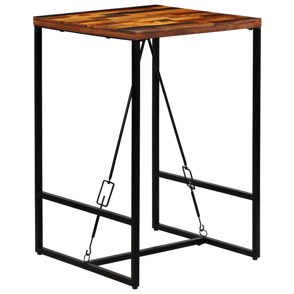 Barski stol od masivnog obnovljenog drva 70 x 70 x 106 cm