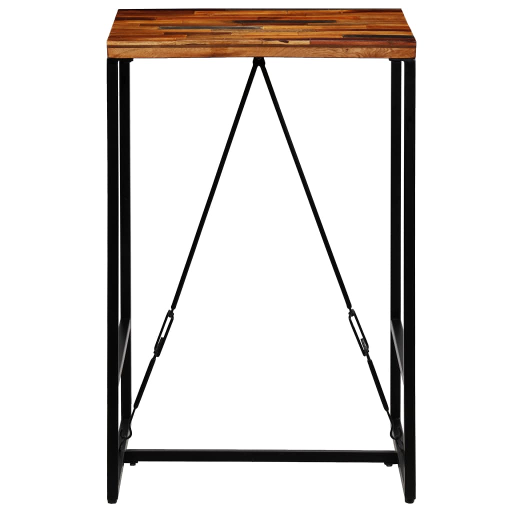 Barski stol od masivnog obnovljenog drva 70 x 70 x 106 cm