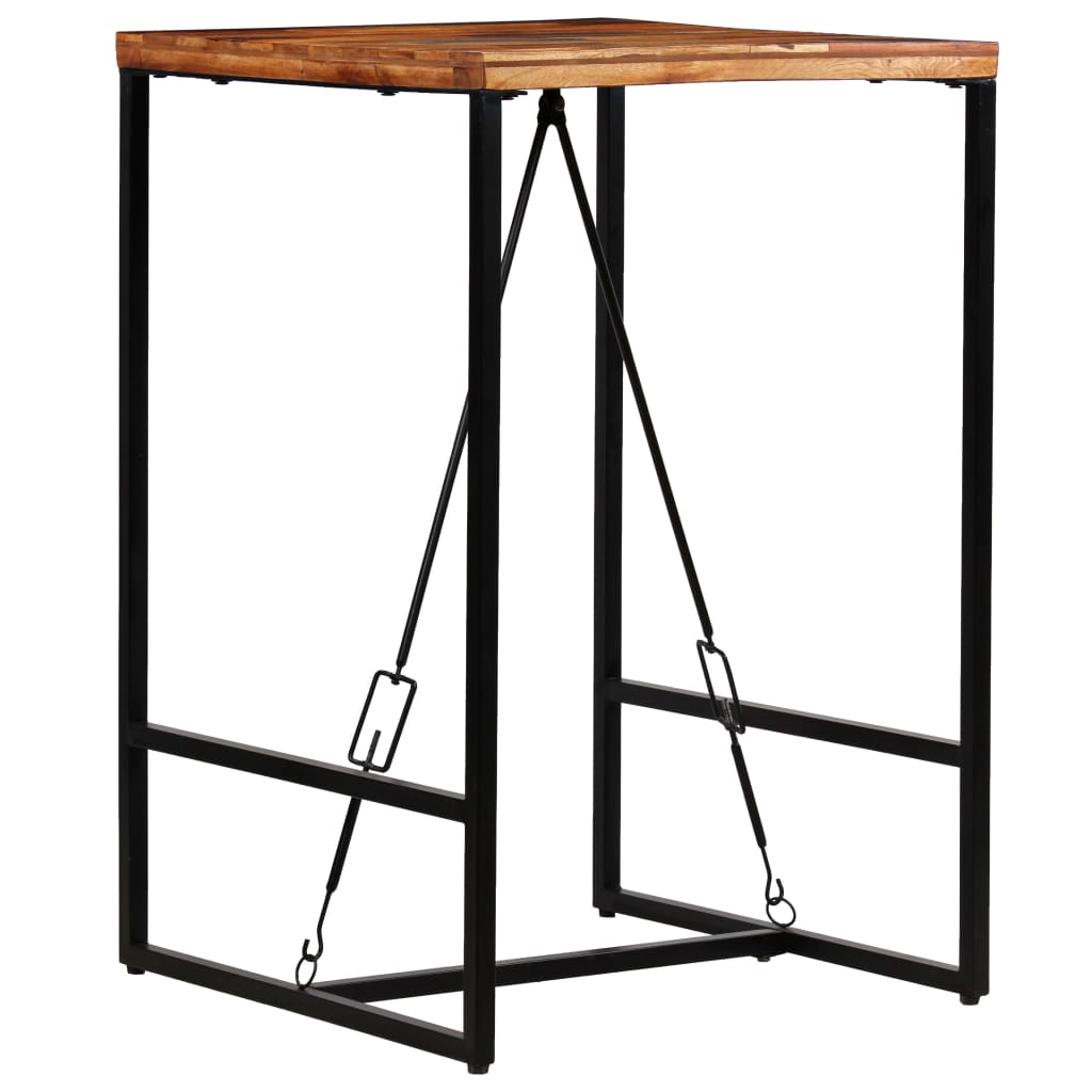 Barski stol od masivnog obnovljenog drva 70 x 70 x 106 cm