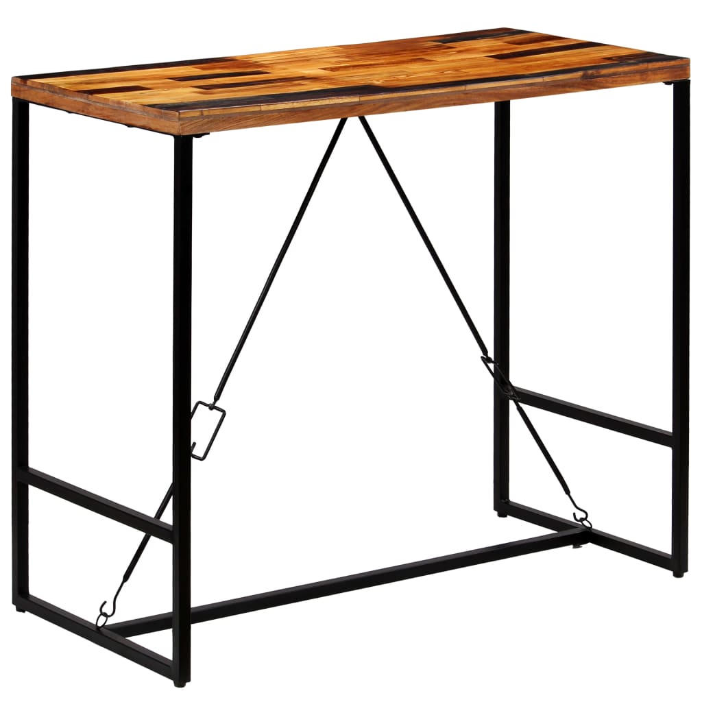 Barski stol od masivnog obnovljenog drva 120 x 60 x 106 cm
