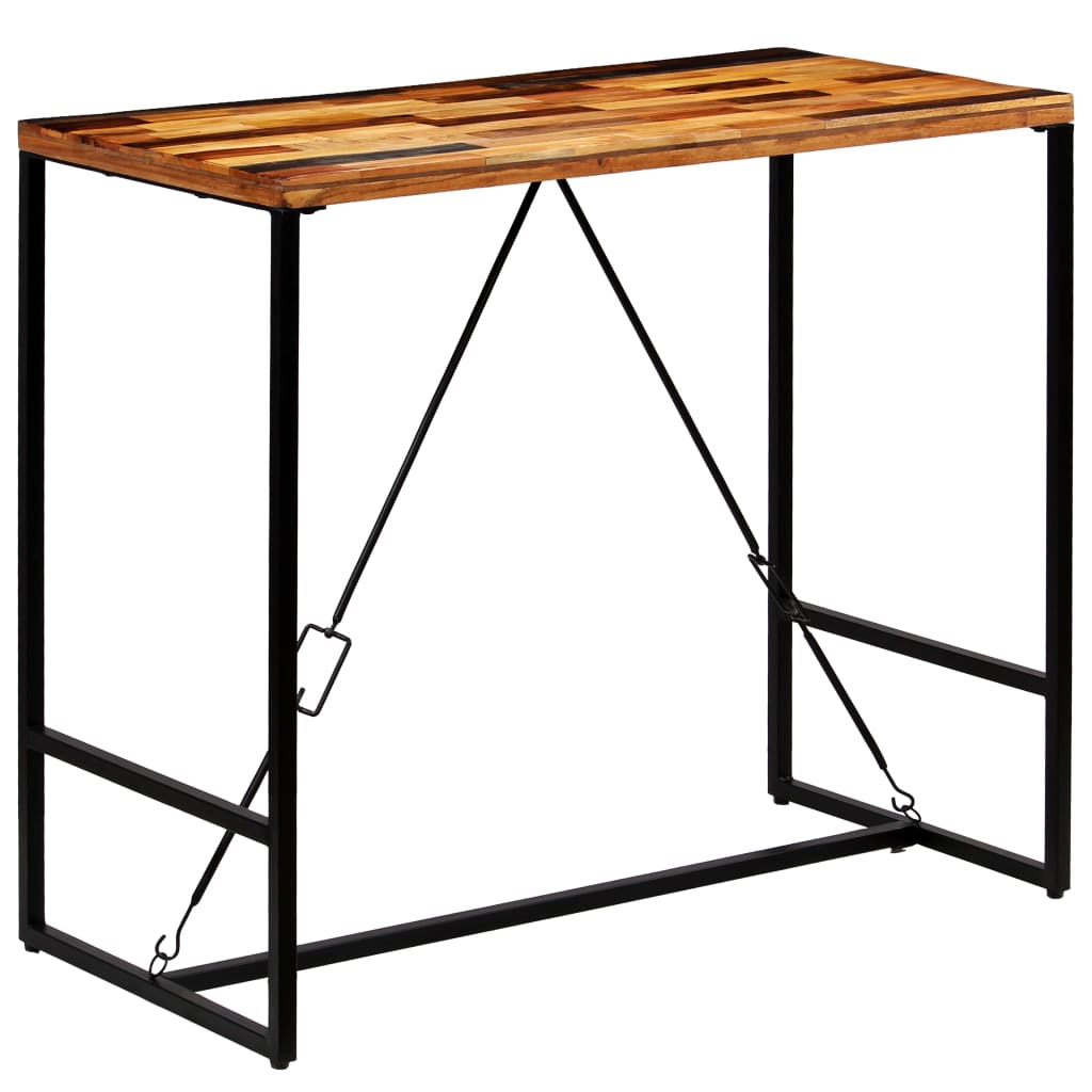 Barski stol od masivnog obnovljenog drva 120 x 60 x 106 cm