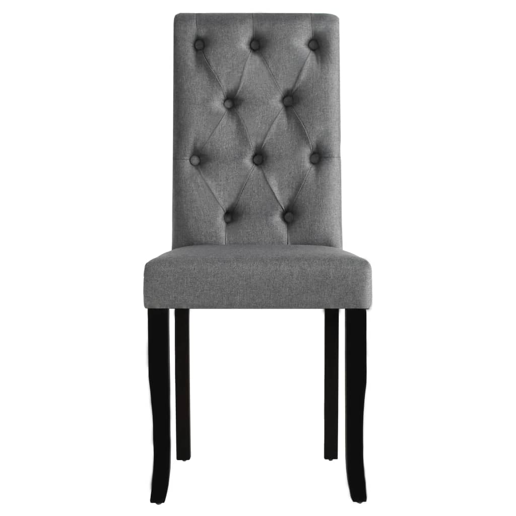 Blagovaonske stolice od tkanine 6 kom tamnosive