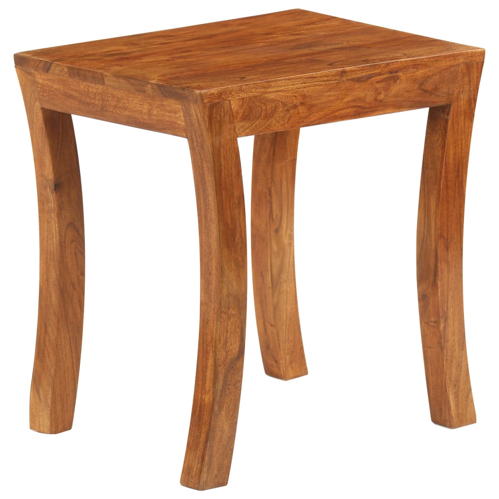 Set uklapajućih stolića 3 kom 50x35x50 cm smeđi drvo bagrema
