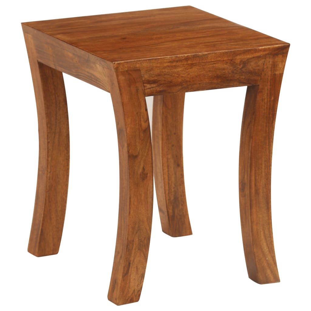 Set uklapajućih stolića 3 kom 50x35x50 cm smeđi drvo bagrema