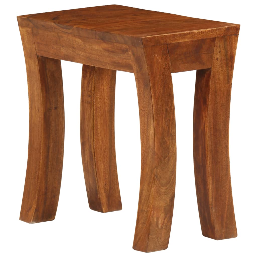 Set uklapajućih stolića 3 kom 50x35x50 cm smeđi drvo bagrema