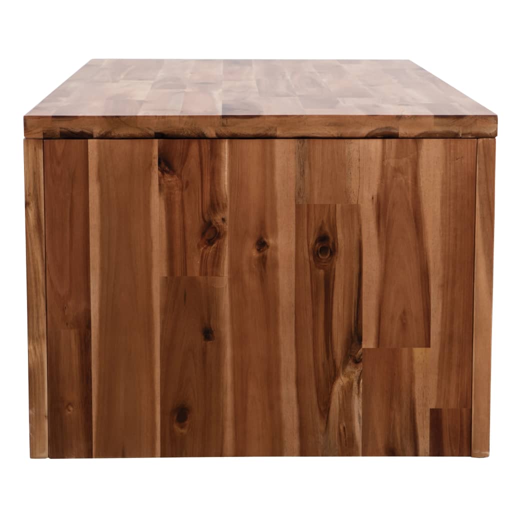 Stolić za kavu od masivnog bagremovog drva 90 x 50 x 37,5 cm