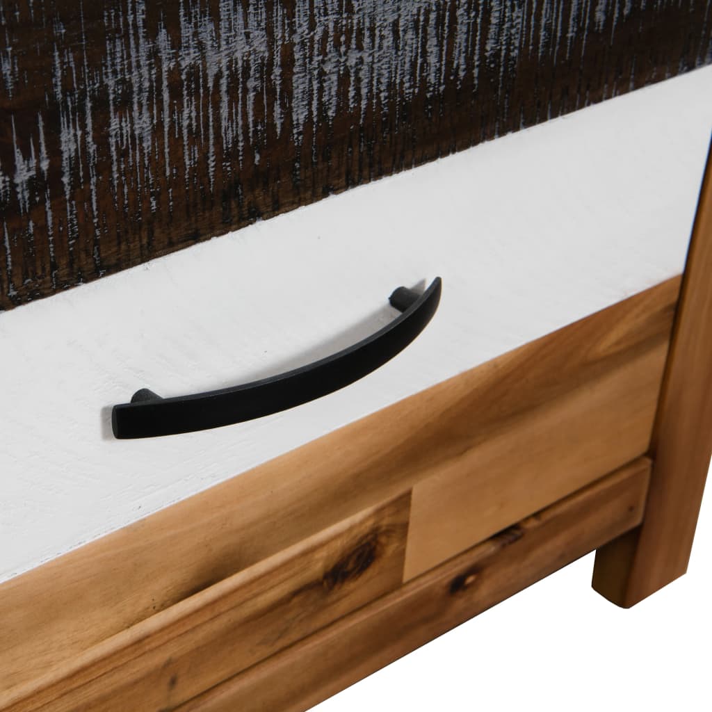 Stolić za kavu od masivnog bagremovog drva 90 x 50 x 37,5 cm