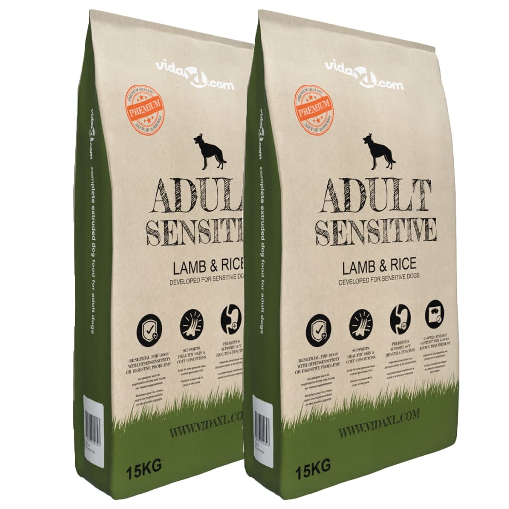 Premium suha hrana za pse Adult Sensitive Lamb & Rice 2 kom 30 kg