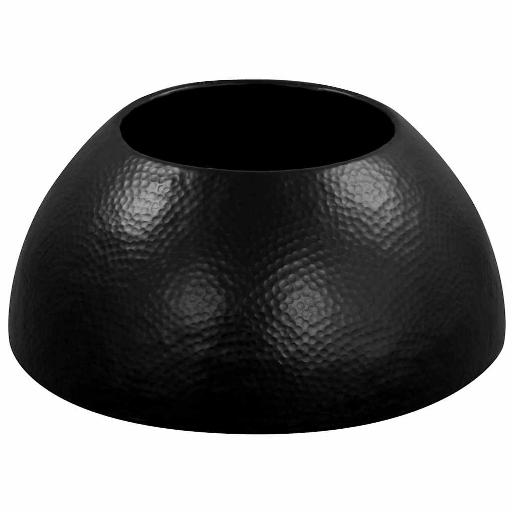 Stolić za kavu od čekićanog aluminija 70 x 30 cm crni
