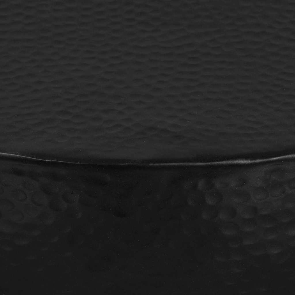 Stolić za kavu od čekićanog aluminija 70 x 30 cm crni