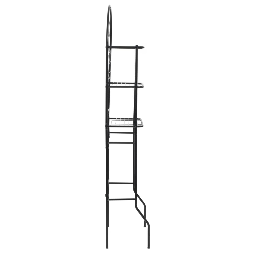 Toaletni stalak crni 60 x 33 x 174 cm