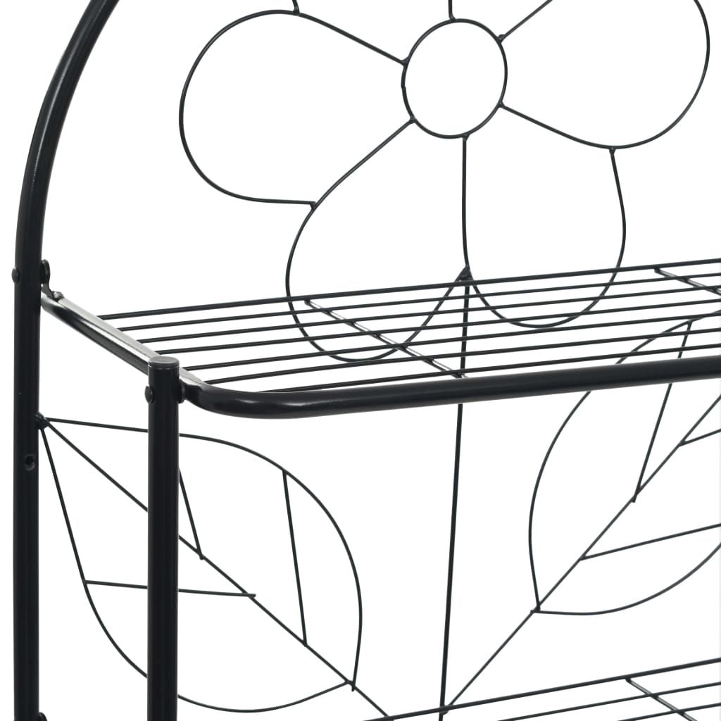 Toaletni stalak crni 60 x 33 x 174 cm