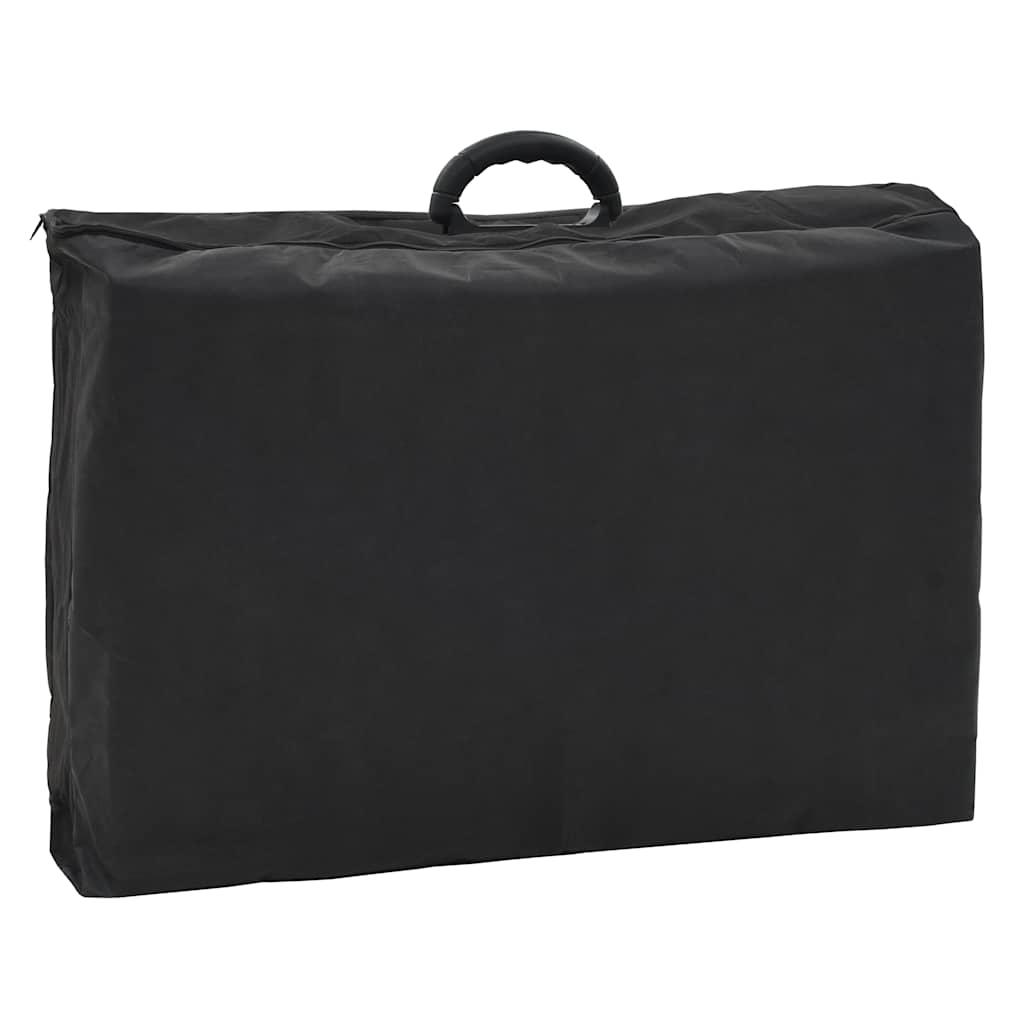 Prenosiva kozmetička stolica od umjetne kože 185 x 78 x 76 cm crna
