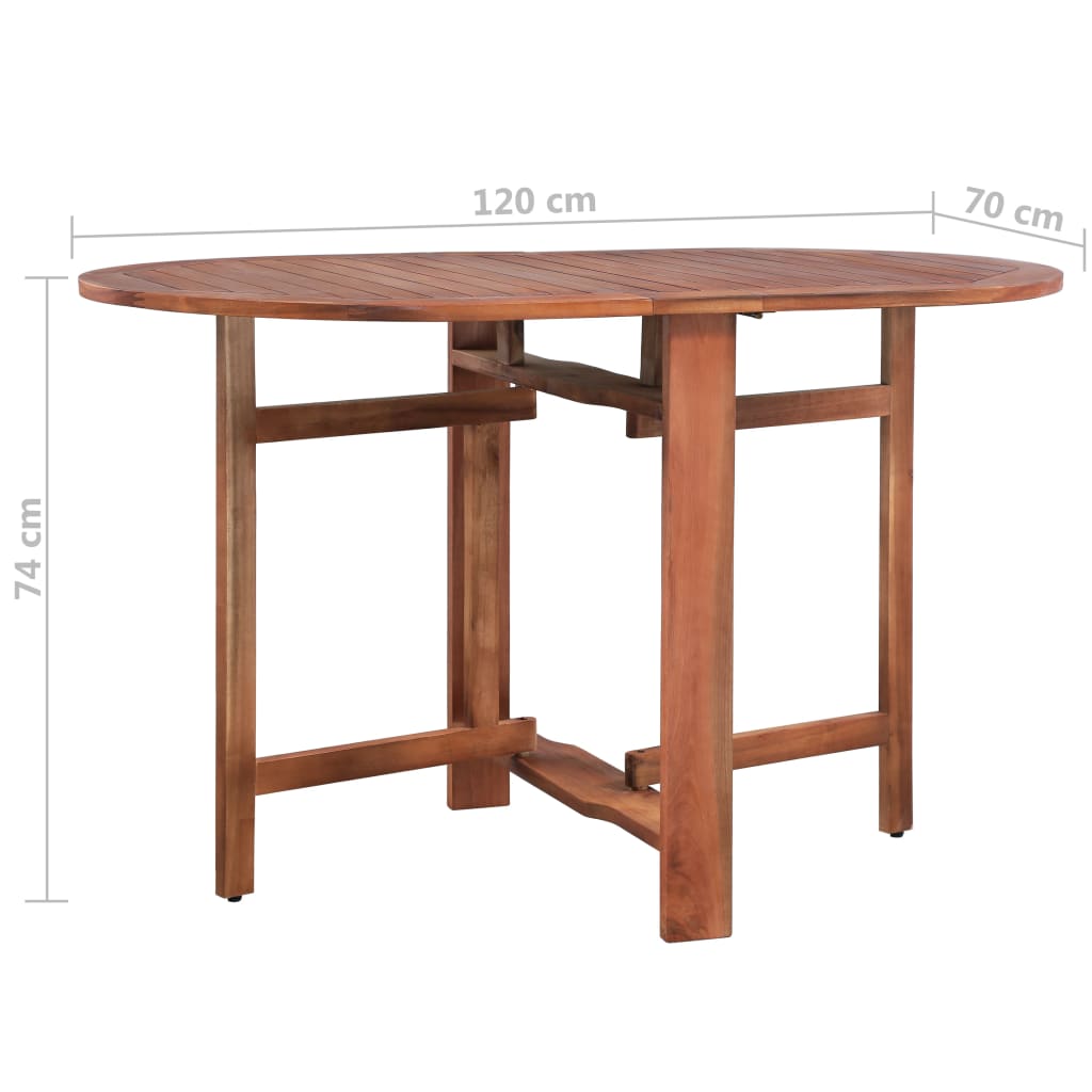 Vrtni stol od masivnog bagremovog drva 120 x 70 x 74 cm
