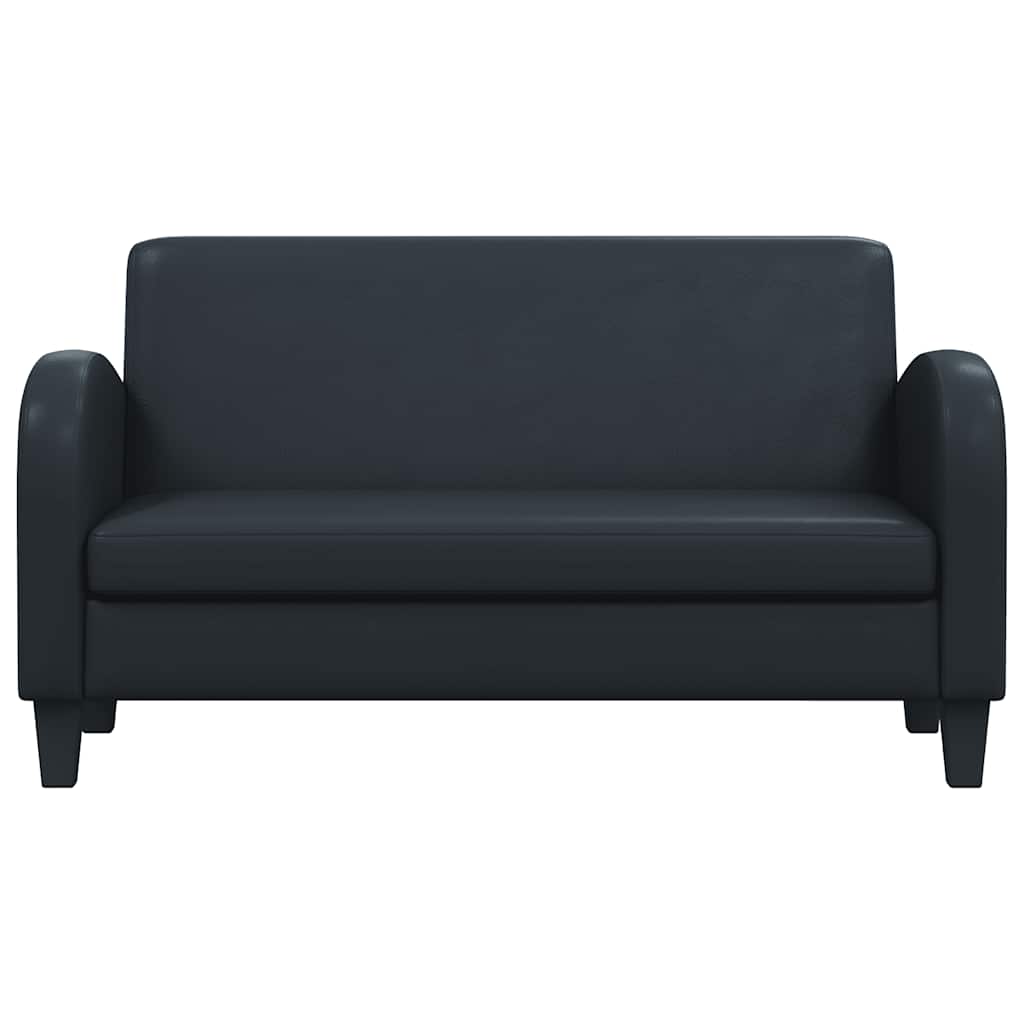 2-dijelni set sofa od umjetne kože crni
