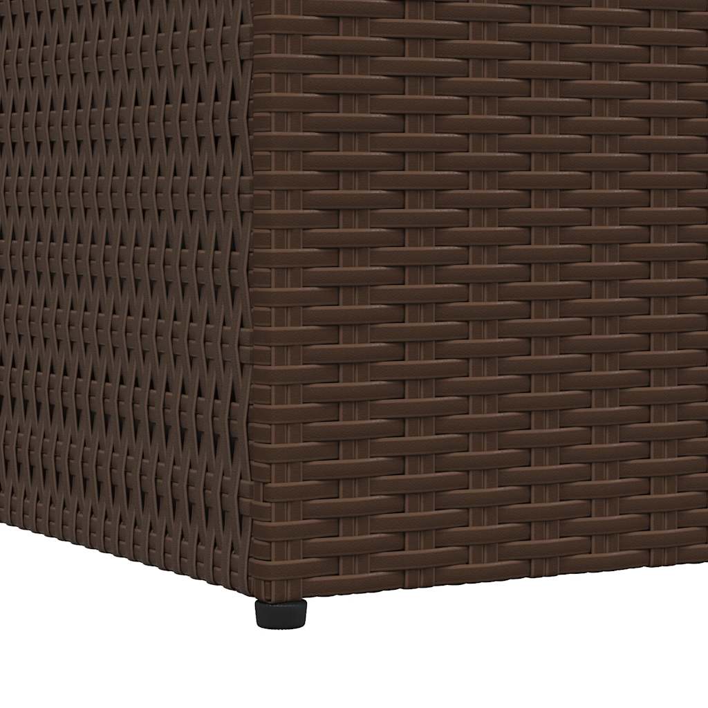 Vrtna kutija za pohranu smeđa 150 x 100 x 100 cm od poliratana