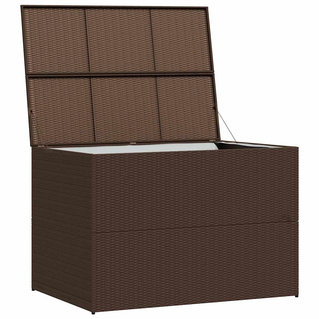 Vrtna kutija za pohranu smeđa 150 x 100 x 100 cm od poliratana