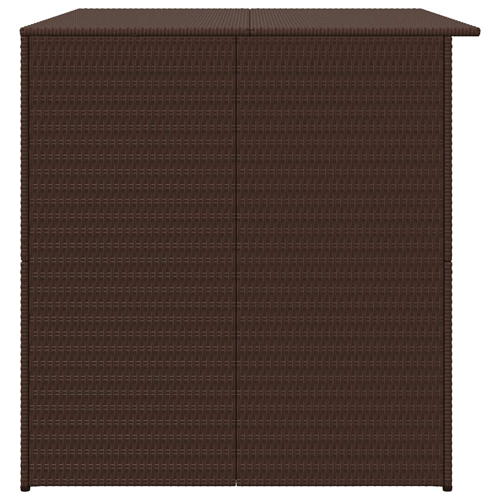 Vrtna kutija za pohranu smeđa 150 x 100 x 100 cm od poliratana
