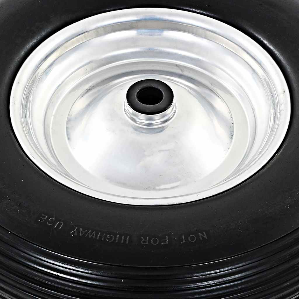 Kotači za kolica s osovinama 2 kom čvrsti PU 4.00 - 8 390 mm