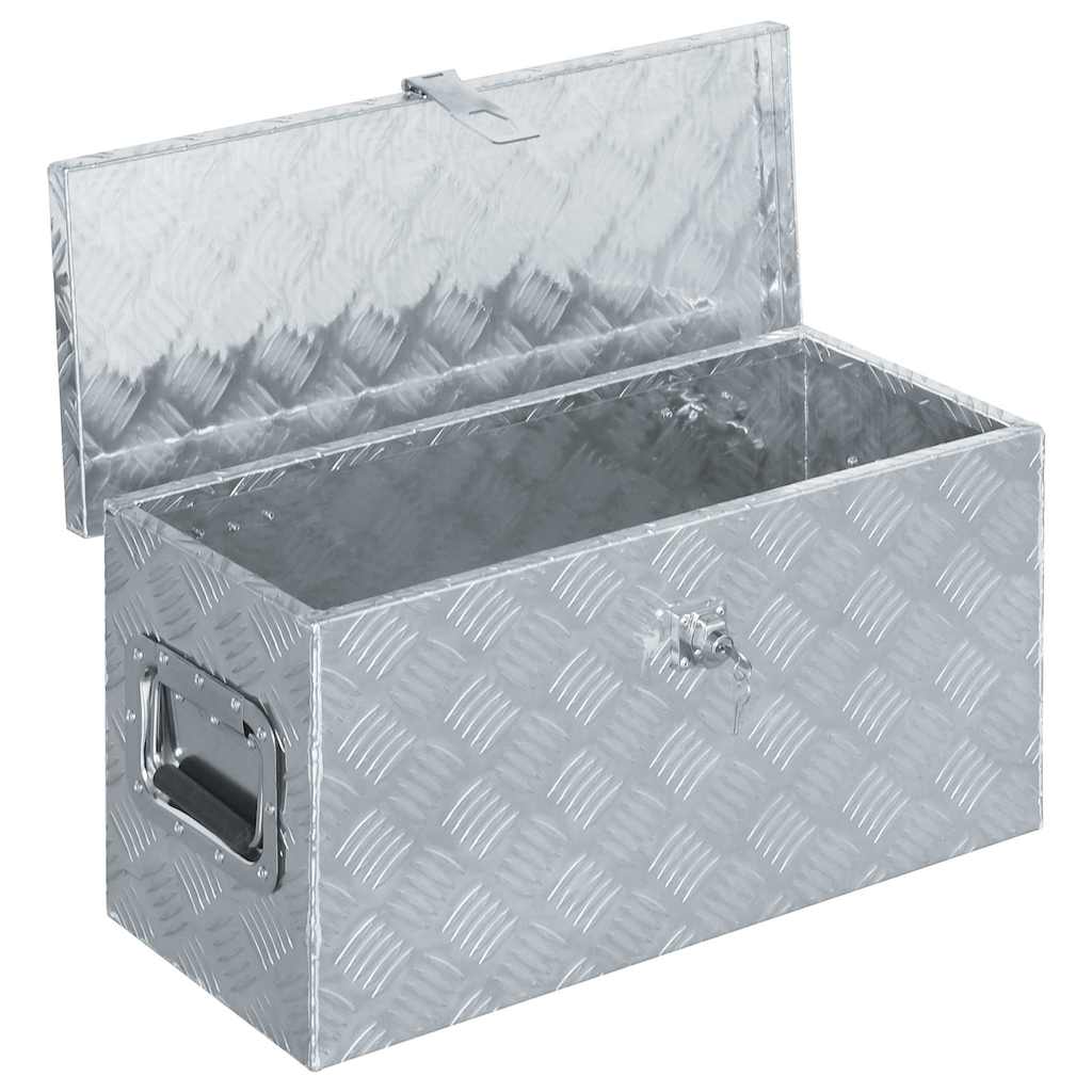 Aluminijska kutija 61,5 x 26,5 x 30 cm srebrna