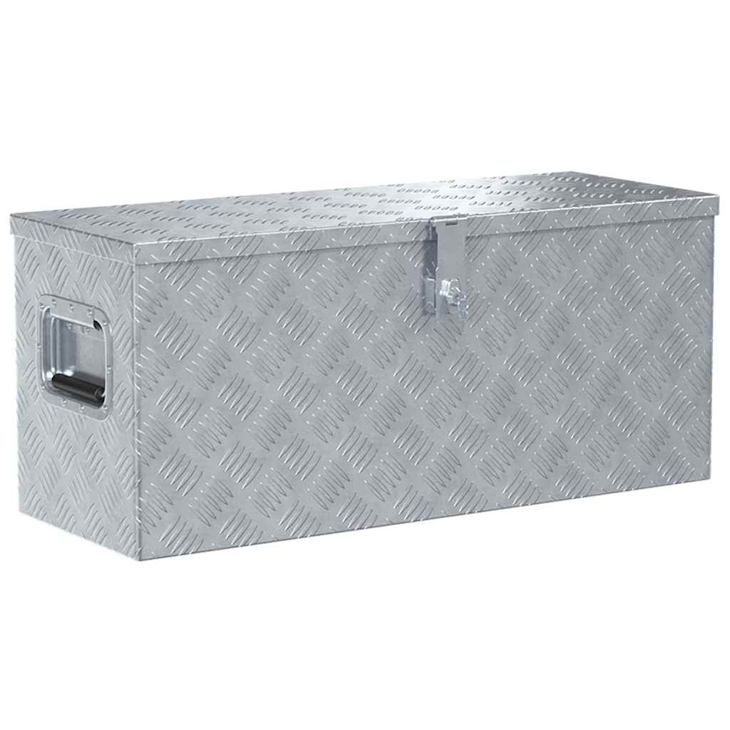 Aluminijska kutija 80 x 30 x 35 cm srebrna