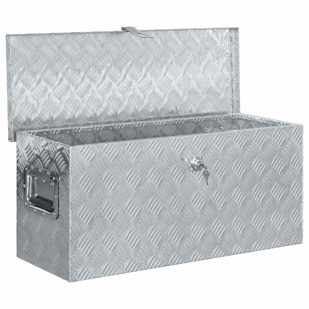 Aluminijska kutija 80 x 30 x 35 cm srebrna