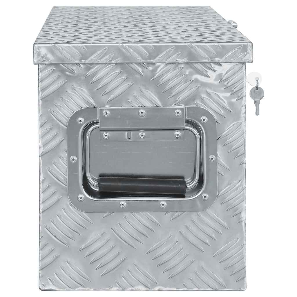 Aluminijska kutija 80 x 30 x 35 cm srebrna