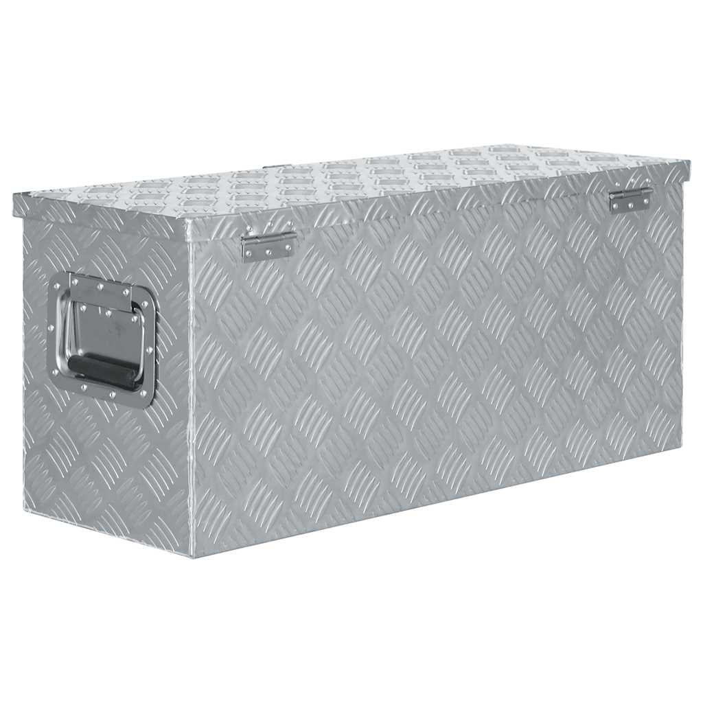 Aluminijska kutija 80 x 30 x 35 cm srebrna